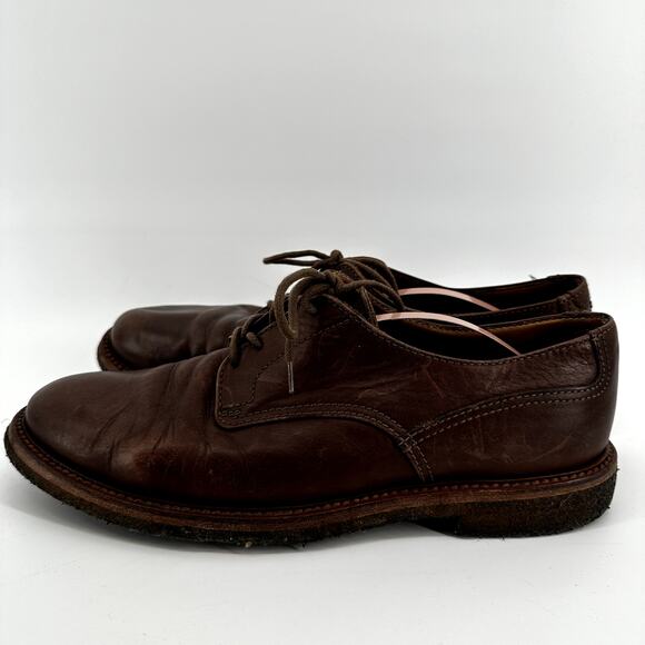 Brunello Cucinelli Lace Up Derby Loafer Round Toe Leather Brown EU 42.5 US11 main image 6